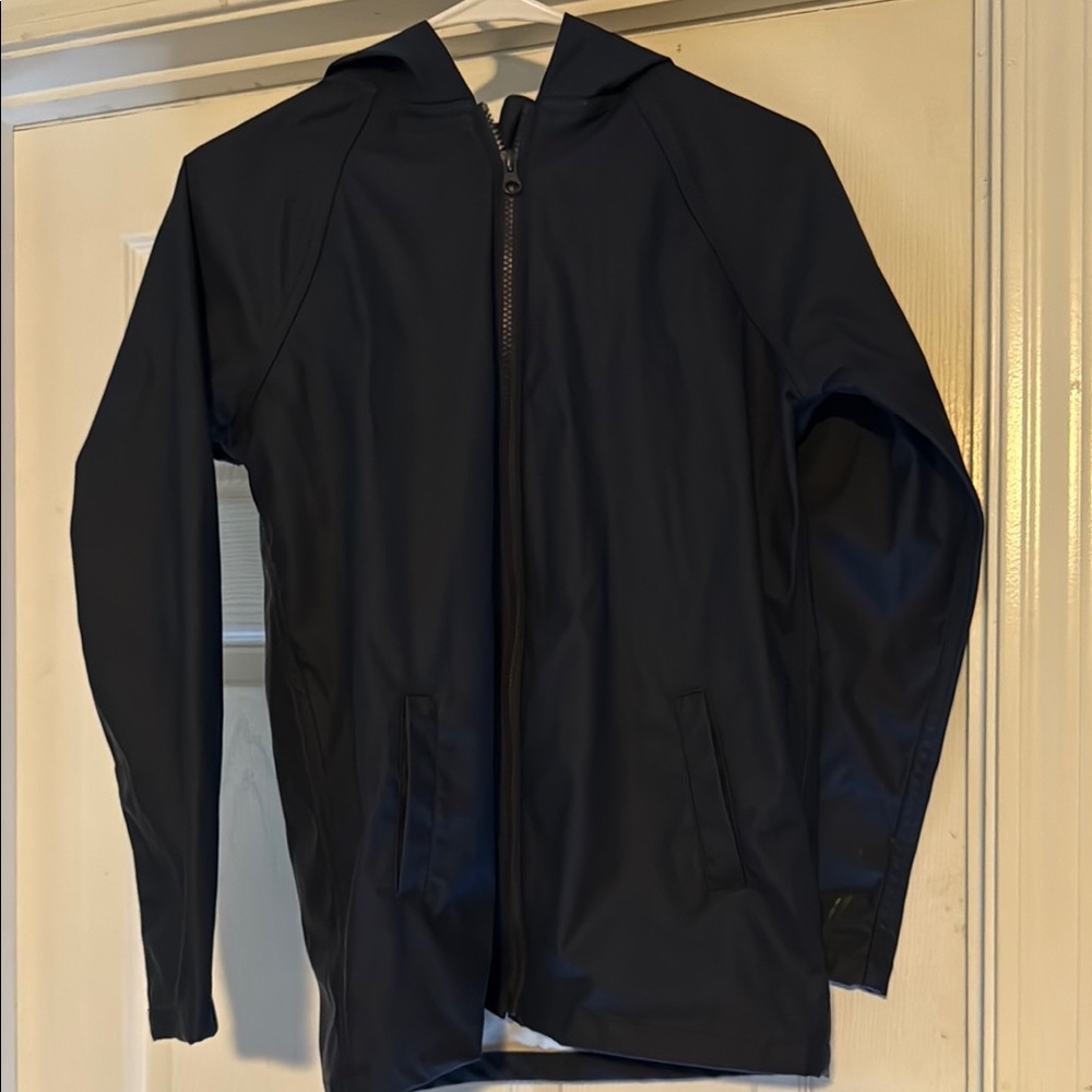 Kids Navy Raincoat with Hood